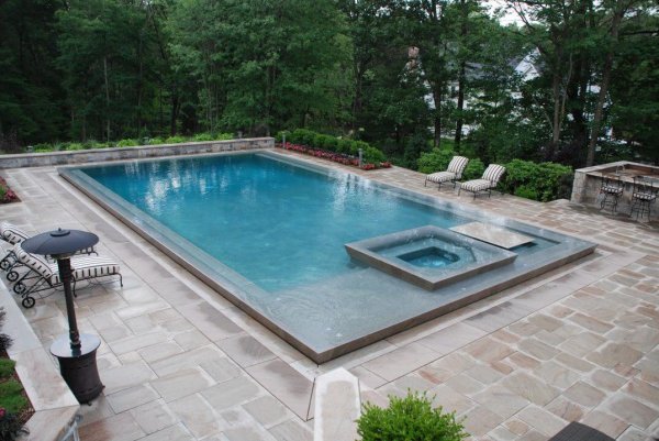 rectangle gunite pool designs