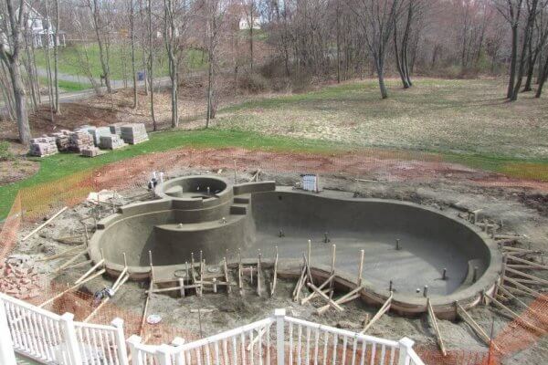 New Gunite Pool Installation, NH, MA, RI